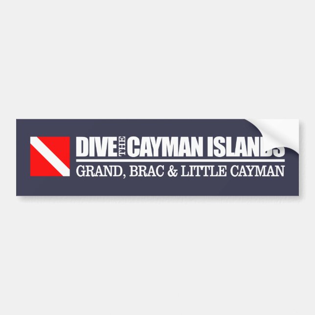 Tauchen Sie die Cayman Islands DF2 Autoaufkleber (Vorne)