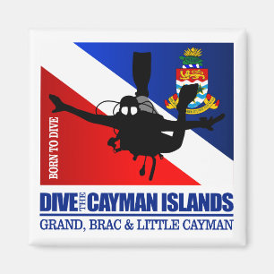 Tauchen Sie die Cayman Islands DF2 Magnet