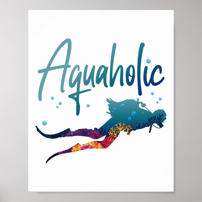 Tauchen Sie ein, ich weiß, dass ich wie ein Mädche Poster (Vorne)