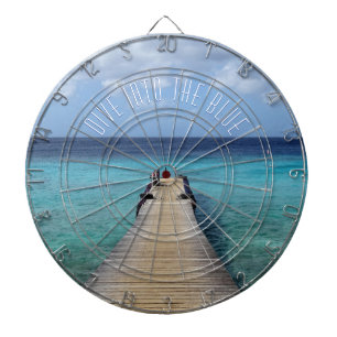 Tauchen Sie ein in das Blaue Dartscheibe