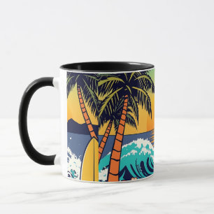 Tauchen Sie ein in den Sommer mit lebhaften Strand Tasse