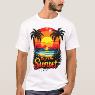Tauchen Sie ein in den Sunset Volleyball Tee - Per