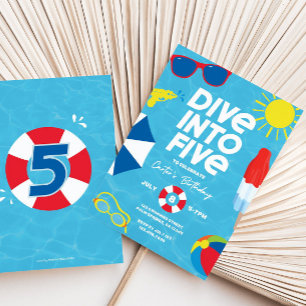 Tauchen Sie ein in die 5. Geburtstagseinladung, 5. Einladung