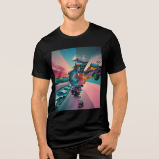Tauchen Sie ein in eine Welt surrealer Abstrakter  Tri-Blend Shirt