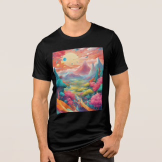 Tauchen Sie ein in eine Welt surrealer Abstrakter  Tri-Blend Shirt