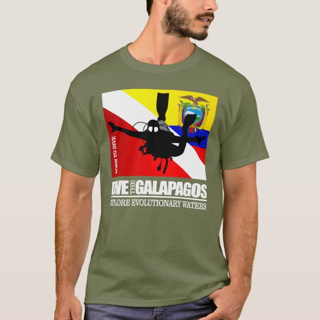 Tauchen Sie Galapagos DF2 T-Shirt (Vorderseite)