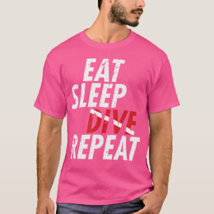 Tauchen Sleep Dive Wiederholung T-Shirt