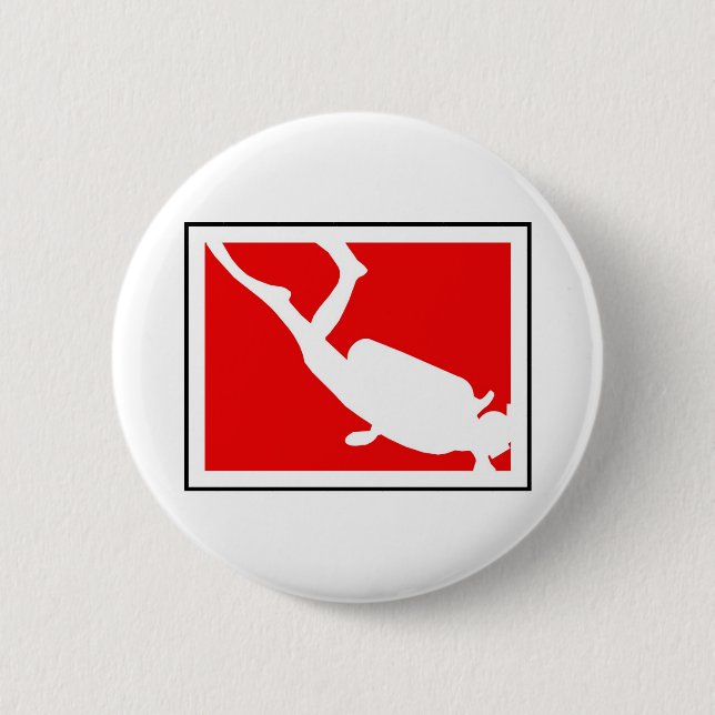 Tauchen-Symbol Button (Vorderseite)