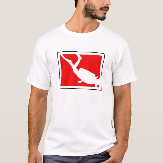 Tauchen-Symbol T-Shirt (Vorderseite)