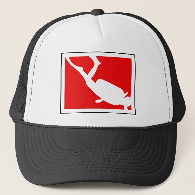 Tauchen-Symbol Truckerkappe (Vorderseite)