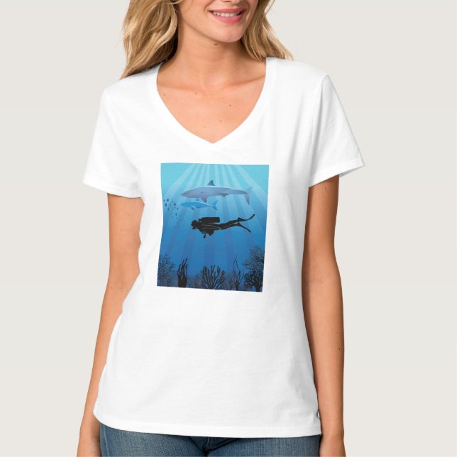Tauchen T-Shirt (Vorderseite)