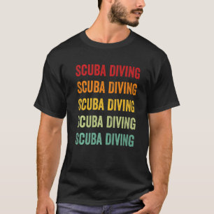 Tauchen Tauchen Hobbyist Regenbogen T-Shirt