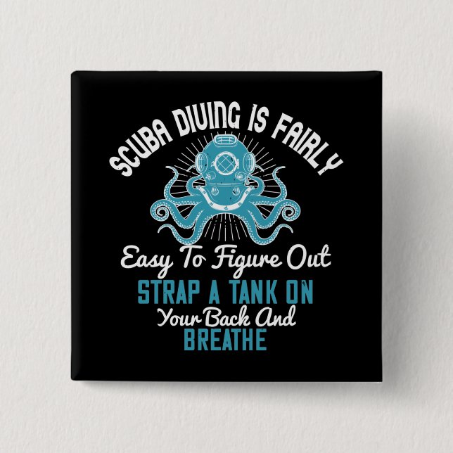 Tauchen - Tauchen ist einfach zu lernen Button (Vorderseite)