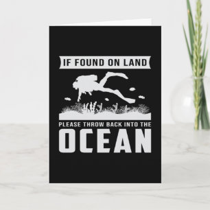 Tauchen Tauchen Scuba Diving Funny Sea Geschenk Id Karte