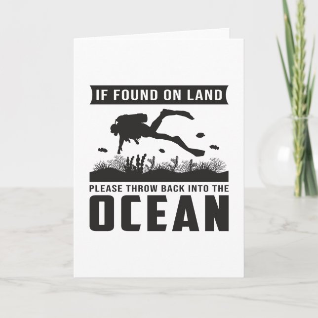 Tauchen Tauchen Tauchen Tauchen Tauchen Funny Gift Karte (Vorderseite)