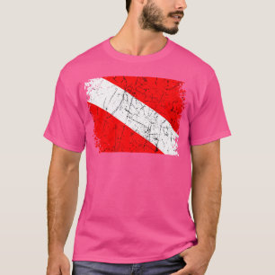 Tauchen unter Flagge Scuba Tauchen Unterwasserschw T-Shirt