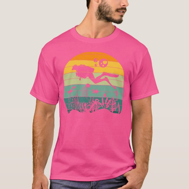 Tauchen unter Wasser Schnorcheln T-Shirt (Vorderseite)