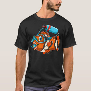 Tauchen Unterwasser Übergewässer Schwimmer T-Shirt