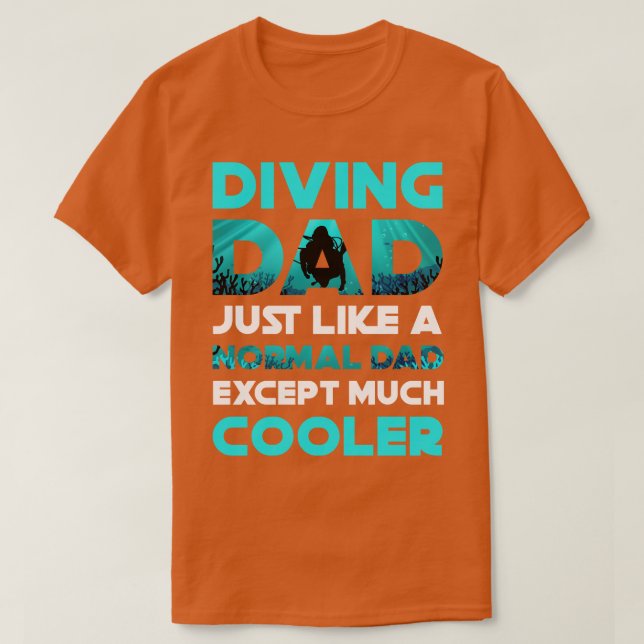 Tauchen Vater Tauchen T-Shirt (Design vorne)