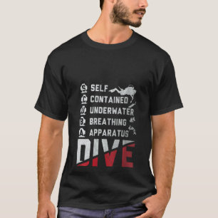 Tauchen von Frauen unter Wasser Scuba Dive Scuba T T-Shirt