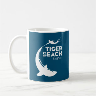 Tauchen von Haifischen am Tiger Beach Kaffeetasse