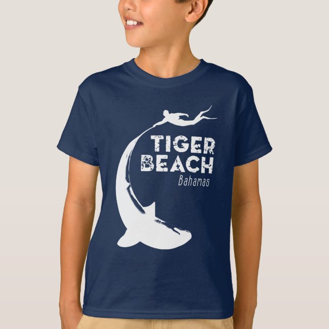 Tauchen von Haifischen am Tiger Beach T-Shirt (Vorderseite)