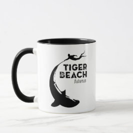 Tauchen von Haifischen am Tiger Beach Tasse