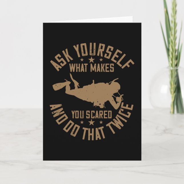 Tauchen - Was macht Angst und Wiederholung Karte (Vorderseite)