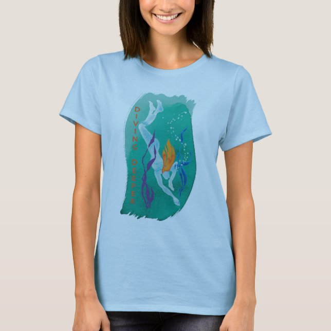 Tauchendes tieferes T-Shirt - Frauen (Vorderseite)