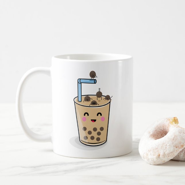 TauchensBoba Perlen-Tee-Tasse Kaffeetasse (Mit Donut)