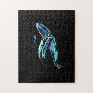 Taucher Buckelwal Schwimmen Tauchen Geschenk Puzzle