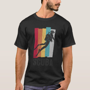 Taucher-Fan Vintage-Tauchen Fisch Ozeane Tauchen T-Shirt