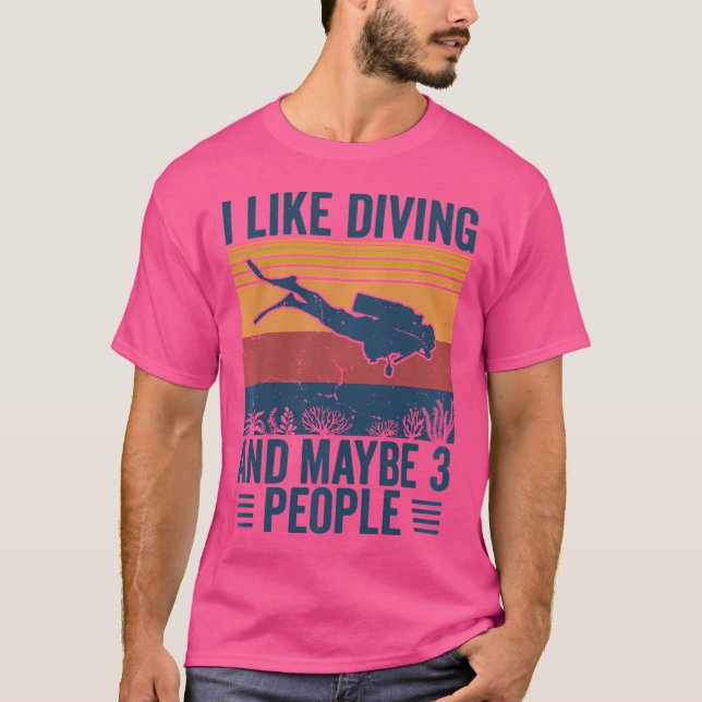Taucher Funny Scuba Diving T-Shirt (Vorderseite)