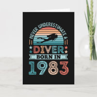Taucher geboren 1983 40. Geburtstag Diving Gift Di