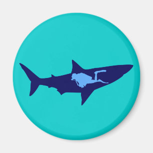 Taucher Hai diver shark Magnet