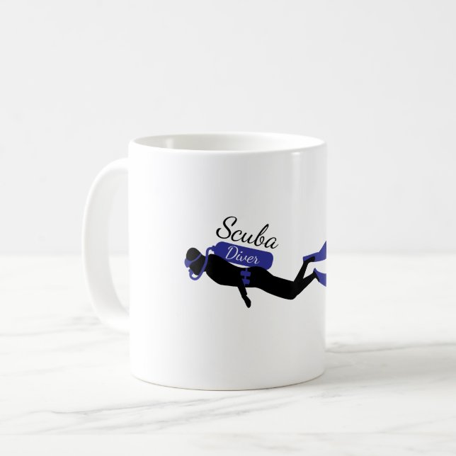 Taucher Kaffeetasse (Vorderseite Links)