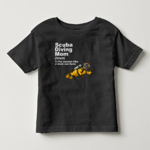Taucher-Mama Siamese Katze Taucher Kleinkind T-shirt
