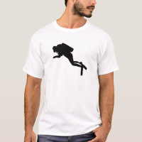 Taucher-Silhouette - T - Shirt