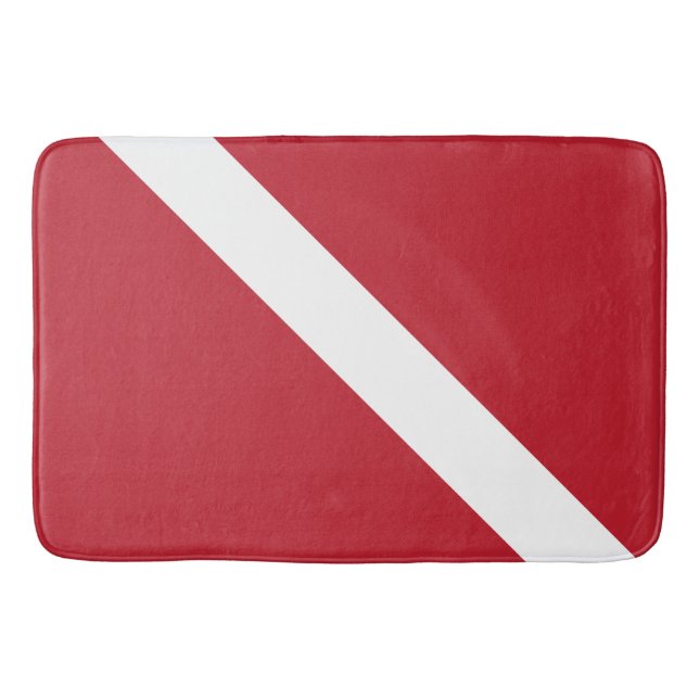 Taucher-unten Bad-Matte Badematte (Vorderseite)