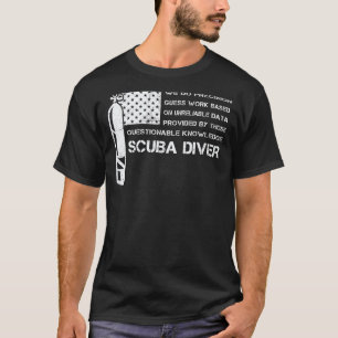 Taucher US-amerikanische USA-Flagge Vintage Perfek T-Shirt