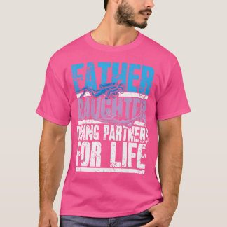 Taucher-Vater und Tochter-Tauchpartner für T-Shirt