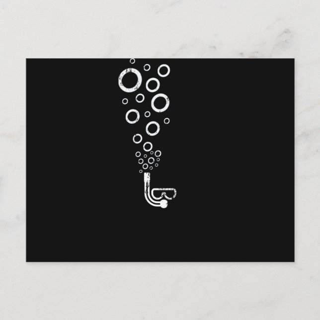 Taucherbrillen Tauchen Schnorcheln Postkarte (Vorderseite)