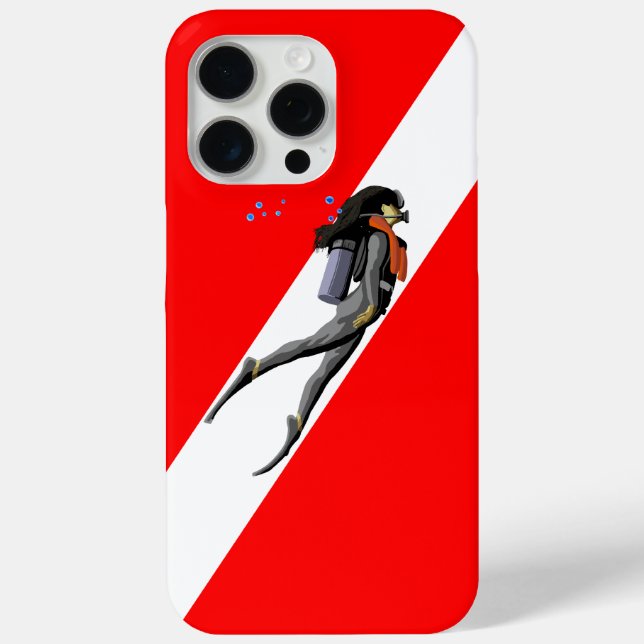 Taucherflagge Case-Mate iPhone Hülle (Rückseite)