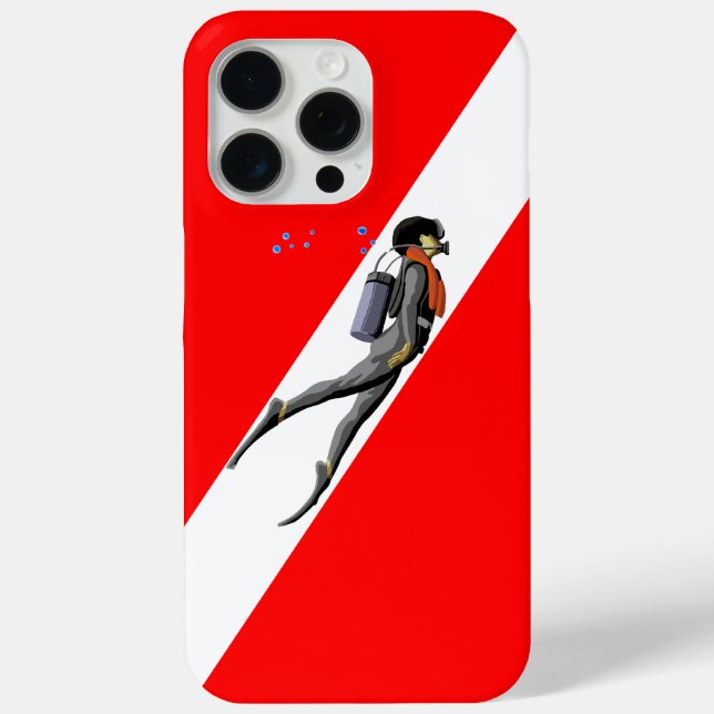 Taucherflagge Case-Mate iPhone Hülle (Rückseite)