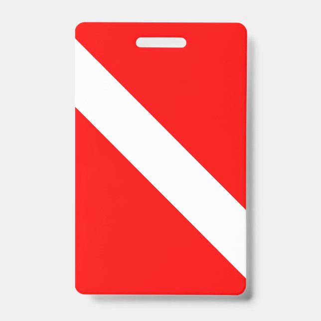 Taucherflagge Scuba-Taucher Taucher Unter Wasser Ausweis (Vorderseite)