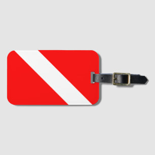 Taucherflagge Scuba-Taucher Taucher Unter Wasser Gepäckanhänger