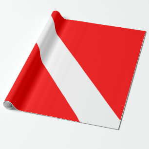 Taucherflagge Scuba-Taucher Taucher Unter Wasser Geschenkpapier