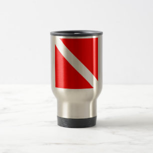 Taucherflagge Scuba-Taucher Taucher Unter Wasser Reisebecher