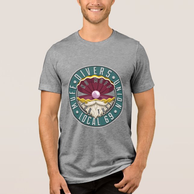 Tauchergewerkschaft 2 Tri-Blend shirt (Vorderseite)