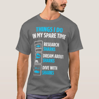 Taucherinnen mit Haien Große Hai Taucher VNeck T-Shirt